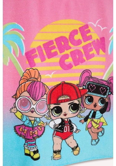 Defacto Kız Çocuk L.o.l. Surprise Desenli Pamuklu Panço Havlu C1423a825smbe106 MAvi