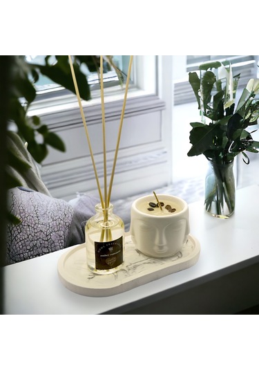 Amber Oda Kokusu Ve Mum Seti Stant Hediye