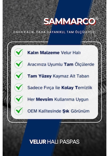 Bmw 1 Serisi E87 2004-2011 Halı Paspas Velur Paspas Kumaş Paspas Oto Paspas