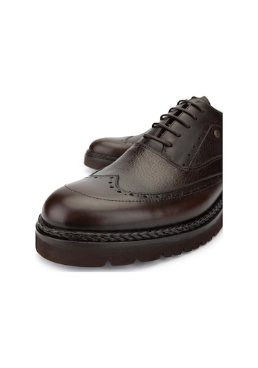 Tamer Tanca Erkek Hakiki Deri Kahverengi Casual Ayakkabı 554 3738 Erk Ayk Sk24-25 Kahve Fltr Kahve Kahverengi