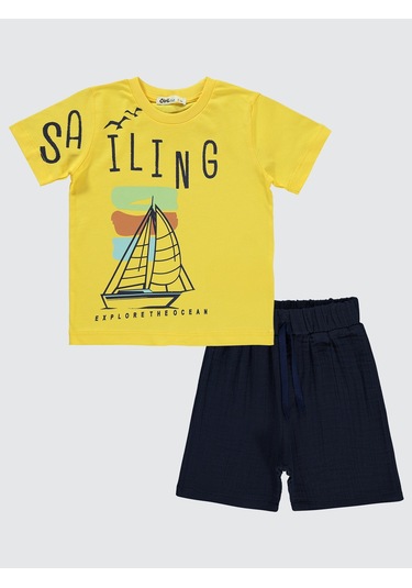Civil Boys Erkek Çocuk Kaprili Takım 2-5 Yaş Sarı Sarı