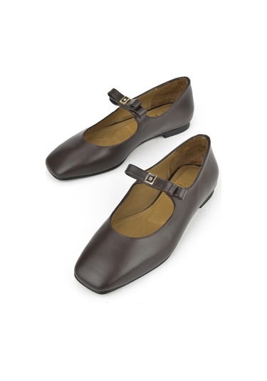 Ziya, Kadın Hakiki Deri Babet 1531054z3441 Kahve 1531054z3441 300 Kahve