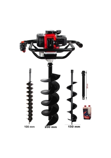 Gardenpro Tkdz-03/52 Toprak Burgu Makinası 100 MM