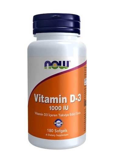 Now Vitamin D3 1.000 Iu 180 Kapsül