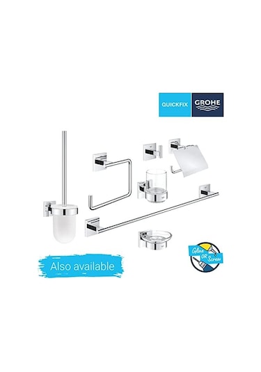 Start Cube Quickfix Halka Havluluk, Duş/banyo Aksesuarları, Krom, 40975000 Siyah