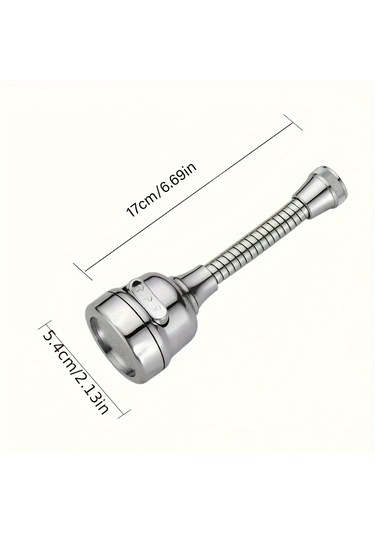 360 Derece Dönüşlü, Üç Farklı Püskürtme Moduna Sahip Su Tasarruflu Musluk, Su Tasarruflu Perlatör, Difüzör Musluk Nozulu Filtre Adaptörü