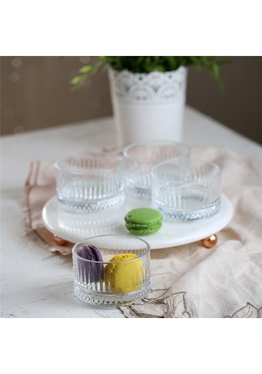 Akayev Mermer Beyaz 25 CM Rose Gold Boncuk Ayak Elysia 4'lü Reçel