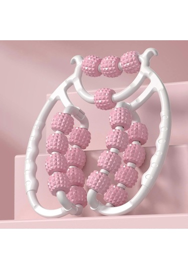 Masaj Silindiri Relax Silindiri 20 Tekerlek Tüp Şeklinde Cihaz Kol Bacak Masajı Golf Dirseği Boyun Bacak İçin Dairesel Bacak Kelepçeleri Vad Blau Çok Renkli