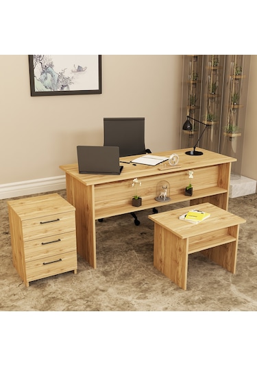 KALENDER DEKOR MERKÜR-1-2-3 OFİS BÜRO MASASI TAKIMI MRK04
