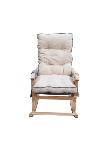 Sultan Lüx Ahşap Sallanan Sandalye - Tekli Dinlenme ve Ergonomik Tv Koltuğu