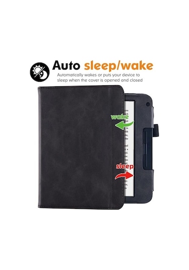 Kobo Libra-2 E Kitap Okuyucu Kılıfı 7" Siyah