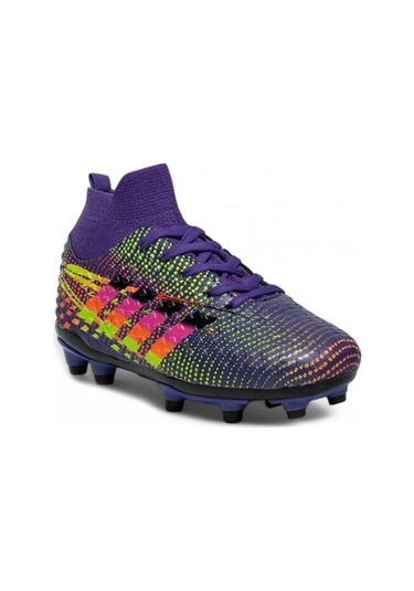 Lalıga Super Mercury Bilekli Çoraplı Krampon Futbol Ayakkabısı L-575-kr Mor