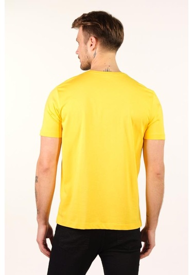Arma Erkek Büyük Beden Bisiklet Yaka Tişört Y22374868101 Sarı Arma Erkek Büyük Beden Bisiklet Yaka Tişört Y22374868101 Sarı