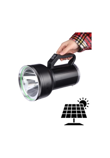 Watton Wt-415 Gt Led Taşınabilir Güneş Solar Ledli Fener Siyah