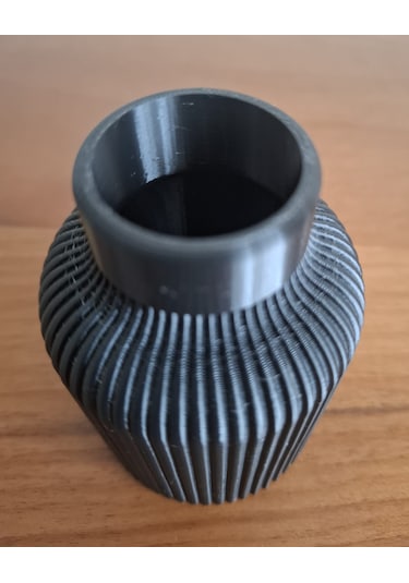Dekoratif Mini Bohem Vazo- 5 Cm Siyah