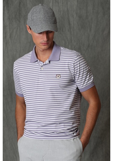 Lufian Daısy Smart Erkek Polo Tişört Lila 111040123100870 Lila