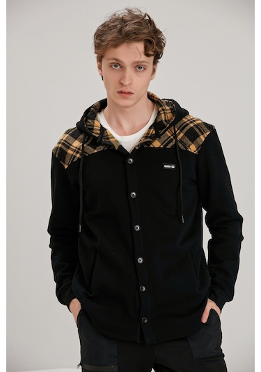 Alexandergardı Ekose Detaylı Düğmeli Sweatshirt E22-61500 001