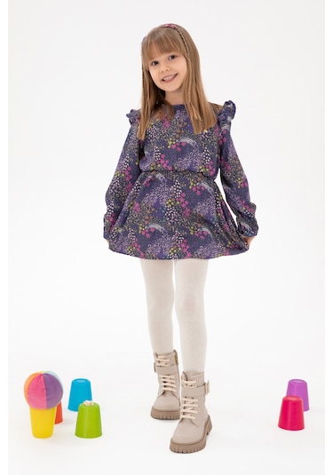 U.s. Polo Assn. Kız Çocuk Lacivert Elbise Dokuma 50297429-vr033 Lacivert