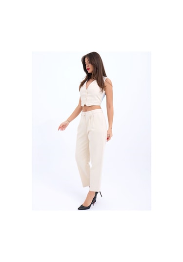 Tanla Butik 6917 Pantolon-bej Bej