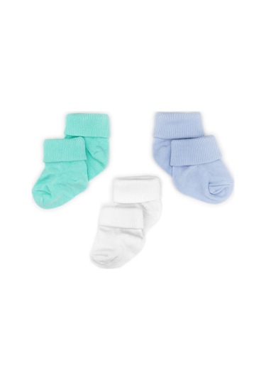 Novibaby 3'lü Bambu Yenidoğan Bebek Çorabı I Fresh I 0-6 ay "Karışık Renkli"
