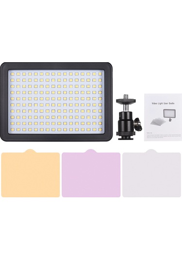 Andoer Taşınabilir Led Video Işık Lambası Siyah 160 Adet Siyah