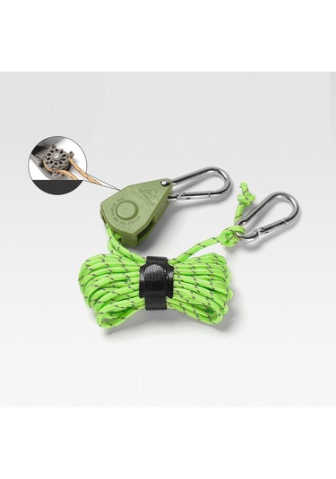 Suntek Cırcırlı Askı Halat Askısı Hızlı Kilitleme Yeşil Yeşil