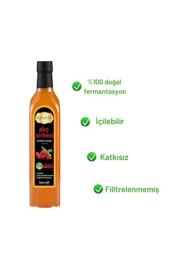 Hanzade Bitkisel Alıç Sirkesi 4 x 500 ML