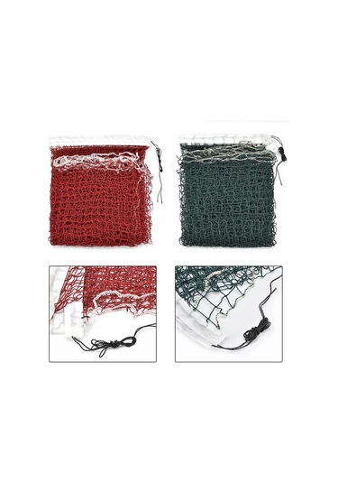 Profesyonel Taşınabilir Badminton Eğitim Filesi 6.1 M x 76 CM Yeşil