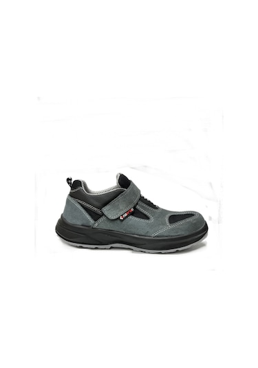 Napron AS-5000 Süet İş Güvenlik Ayakkabısı S1 Çelik Burun Aşınmaya Dayanıklı Taban Gri