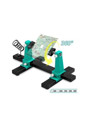 Teltree Mobil Ana Kart Ve Devre Kartı Onarımı İçin Ayarlanabilir Tutucu, Lehimleme Desteği Uzun Model Çok Renkli