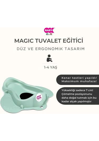 Ok Baby Magic Eğitici Tuvalet Kırık Beyaz