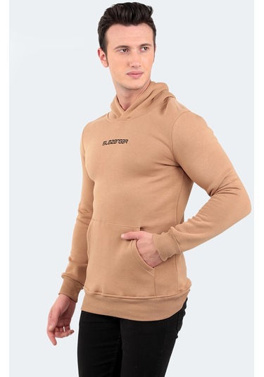 Slazenger BUSTER IN Erkek Sweatshirt Bej