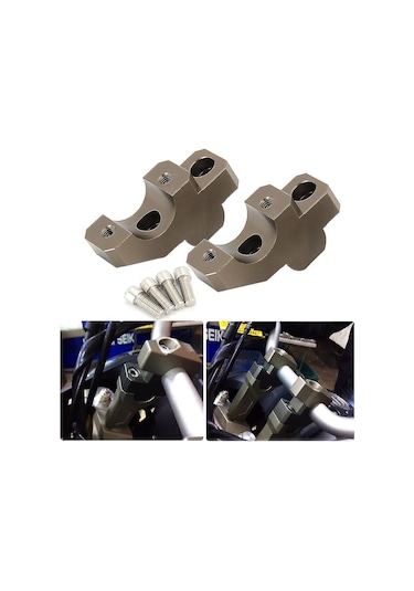 Teltree Yamaha Tracer 900 Gt/mt-09/fz-09 15-21 Aluminyum Direksiyon Kolu Konumlandırıcı - 30mm Yukarı 20mm Geri, Konfor Ve Kontrol Artırıcı