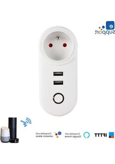 Ulzyvf Akıllı Wifi Soket Fr, Uzaktan Kumanda, Zamanlama, Alexa & Google Home, Ifttt Ses Kontrolü
