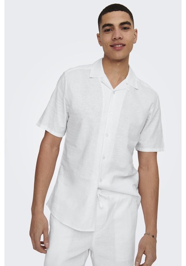 Only & Sons Erkek Gömlek 22025116 Beyaz Beyaz