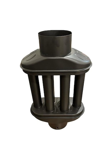 Baca Cimrisi / Boy: 40 Cm / Çap: 13 Cm / Mat Siyah Emaye / Baba's Stove