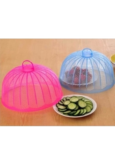 Plastik Yemek Ekmek Koruyucu Cibinlik Sineklik Renkli Çok Renkli