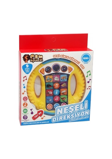 Can Oyuncak Neşeli Direksiyon Müzikli Oyuncak