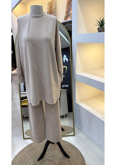 İnvee Modal Kumaş Takim 7239 Vanilya Vanilya