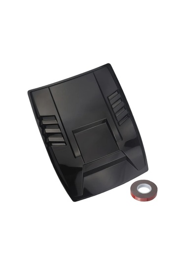 Xuweiwei Black 1 Parça Araç Motor Kapağı Hava Girişi Örtüsü Modifiye Ve Dekorasyon Aksesuarı