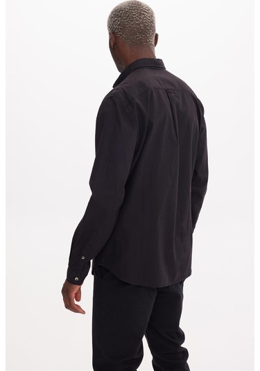 Snoop Siyah Basıc Gömlek Siyah