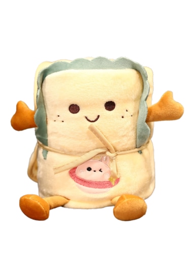 Toast Ofis Şekerleme Battaniyesi Tek Kişilik Battaniye-tavşan