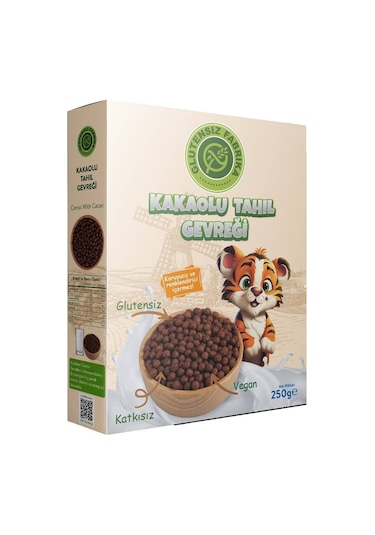 Glutensiz Fabrika Glutensiz Kakaolu Tahıl Gevreği 250 G