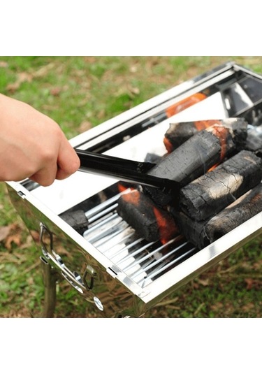 Pazly Barbekü Aksesuarları 8 Parçalı Set Çok Renkli Şiş, Klips, Bambu, Folyo, Eldiven Çok Renkli