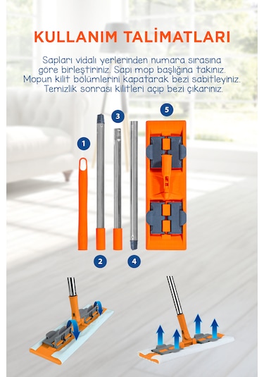 3ü 1 Arada Yer Temizlik Seti