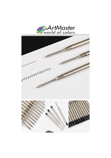 Tükenmez Kalem Yedeği Mavi 5 Adet Metal Tükenmez Kalem İçi Mavi Yedek Tükenmez Ofis Jel Kalem İçi Kalem İçi Okul Mavi