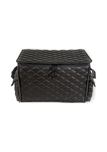 Renault Modus Deri Lüks Oto Araç Bagaj Toplayıcı Organizer Bagaj Çantası Siyah Fs Siyah