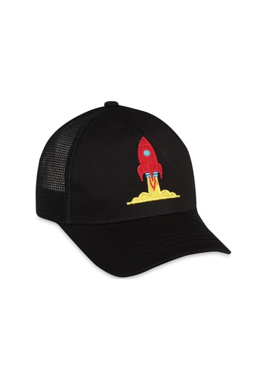 Civil Baby Rocket Bebek Erkek Kep Şapka - Siyah