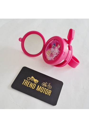 Zil Aynalı Model Prenses Bisiklet Pembe Kız Çocukları İçin Pembe