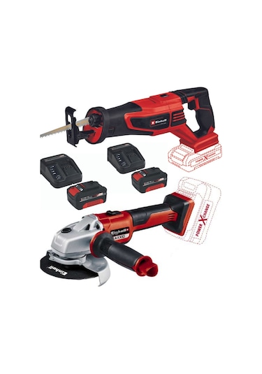 Einhell TE-AP 18/28 bl Tilki Kuyruğu + Axxio 125 MM Taşlama + 2 x 4.0ah